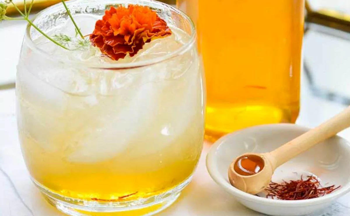 شربت زعفران با عسل