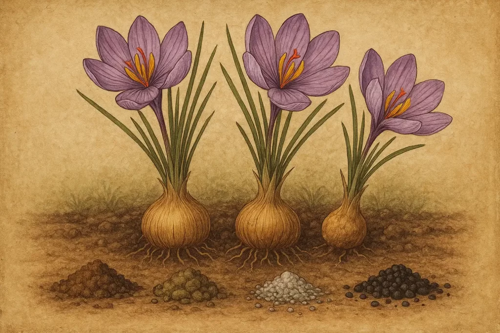 کود و کاشت زعفران