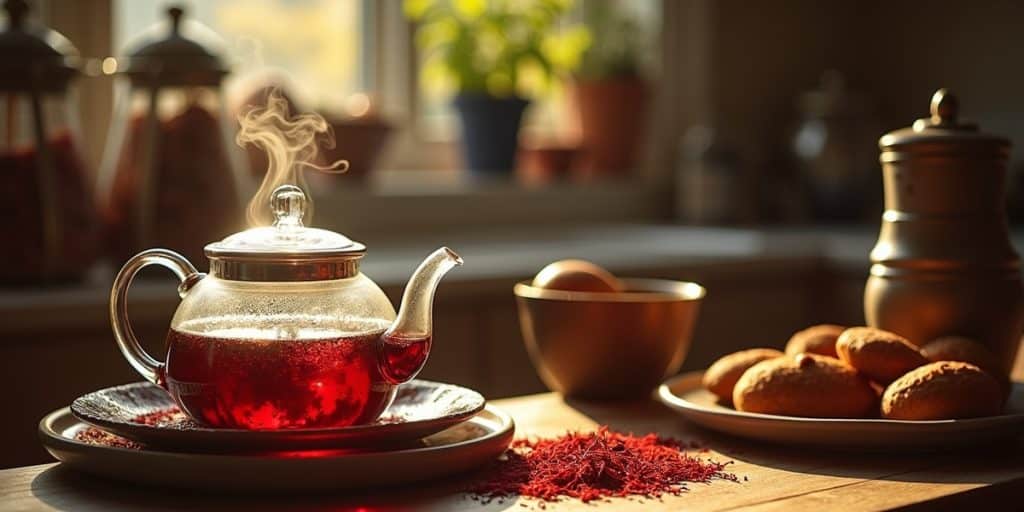 چای زعفران سحرخیز