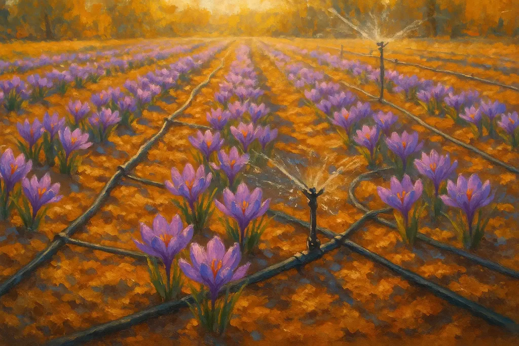 مصرف آب زعفران