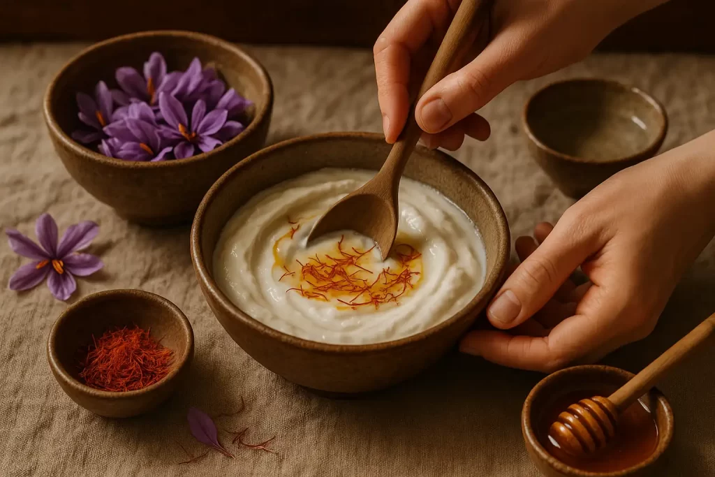 خواص زیبایی گلبرگ زعفران برای پوست صورت