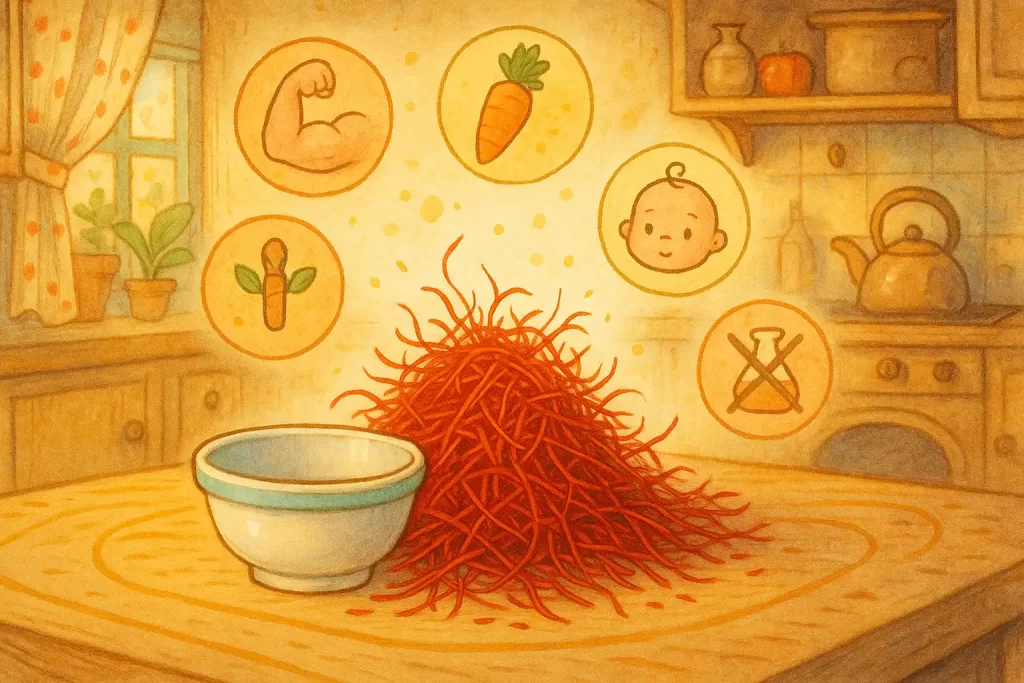 مقدار مجاز زعفران برای نوزادان؛ از چه سنی و چقدر؟