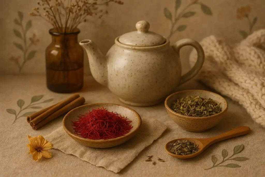 خواص زعفران برای رحم