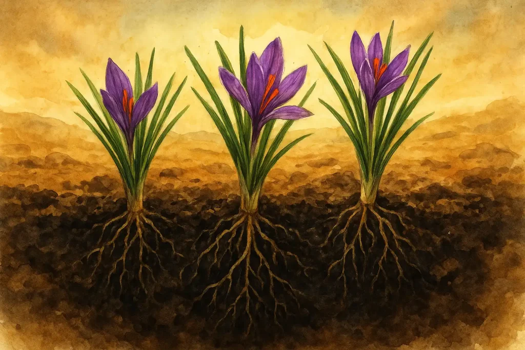 کود و کاشت زعفران