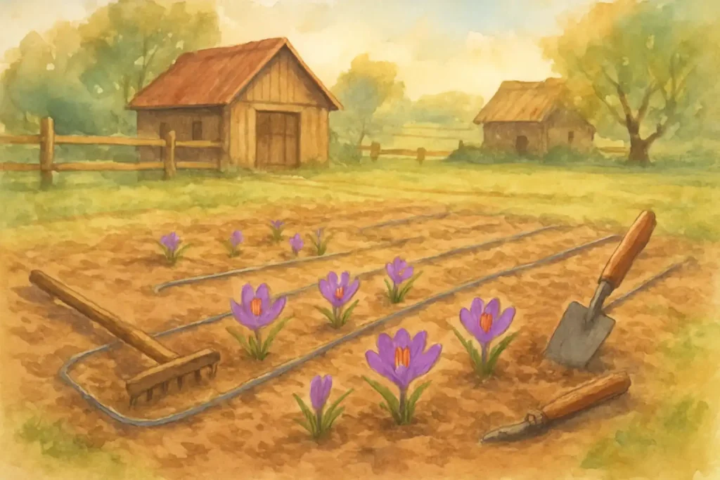 درآمد کشت زعفران