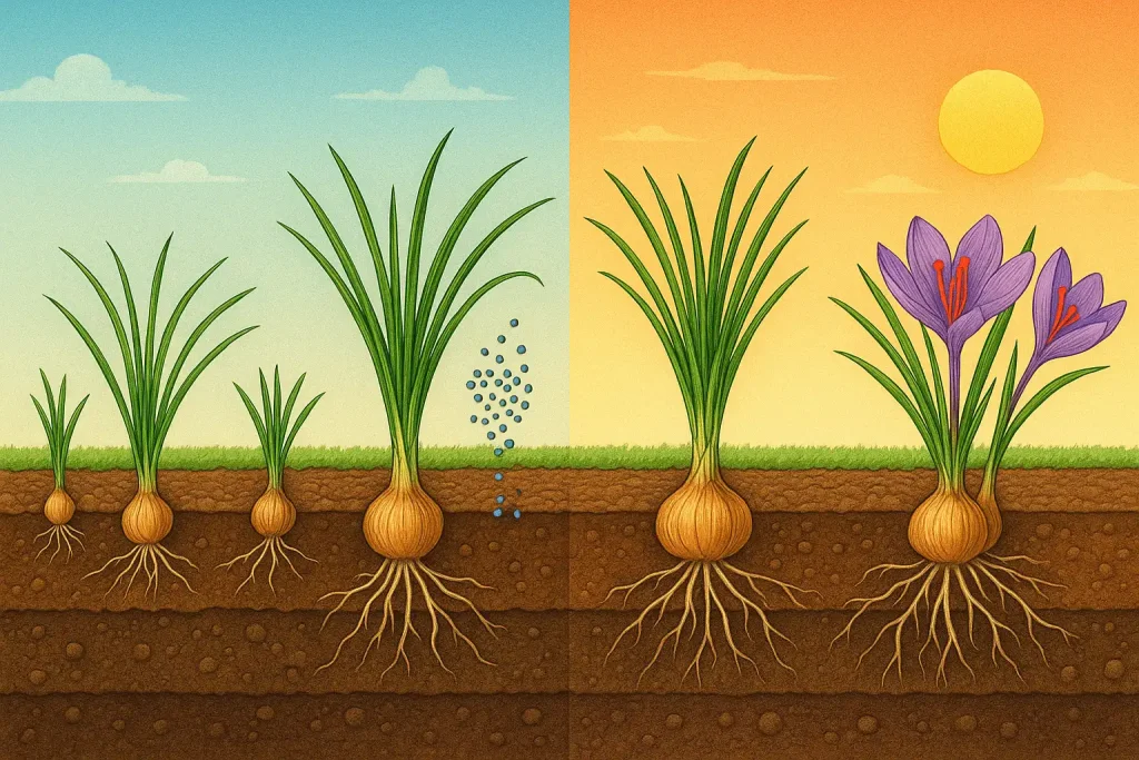 کود و کاشت زعفران