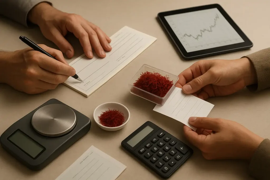 خرید زعفران عمده از کشاورز