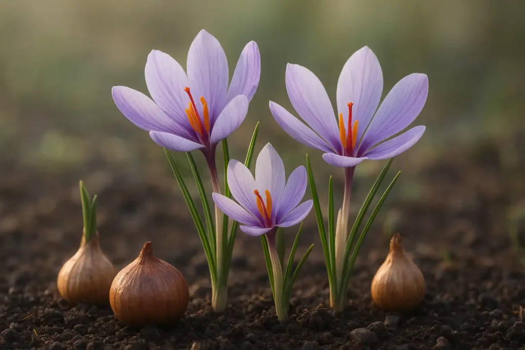 گیاه زعفران چه شکلی است