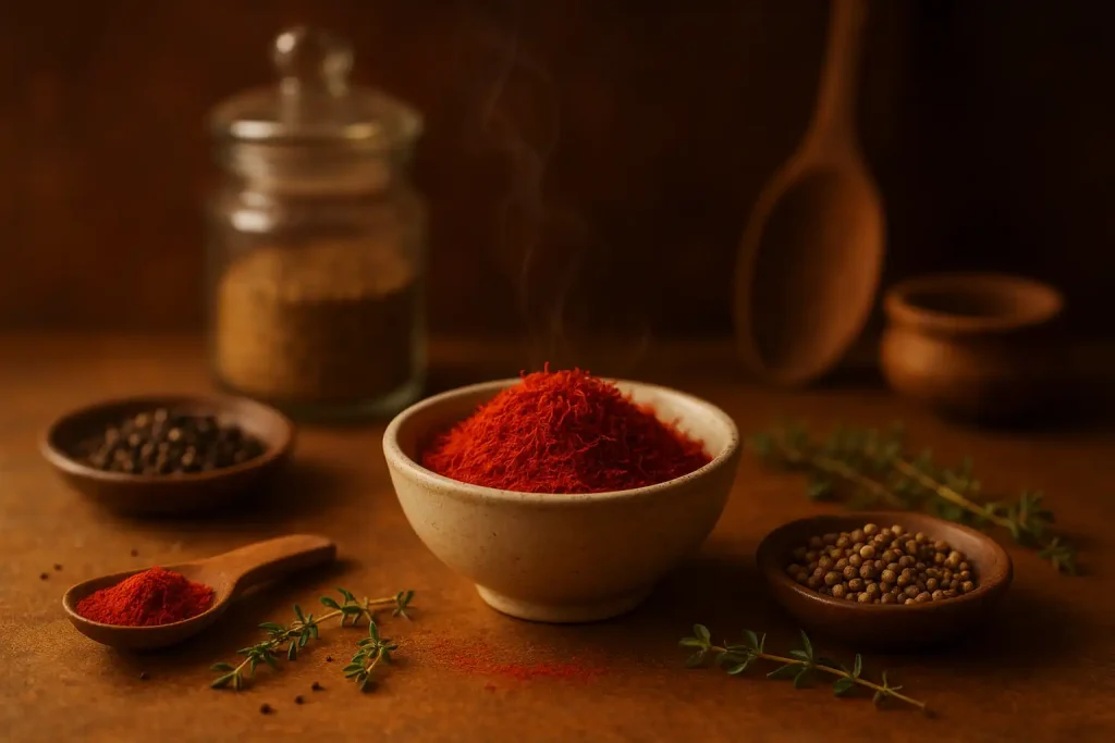 مواد جوجه کباب زعفرانی