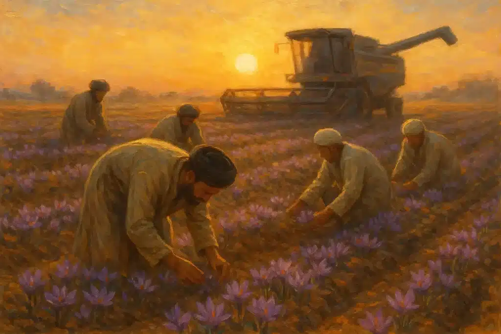 فصل برداشت زعفران