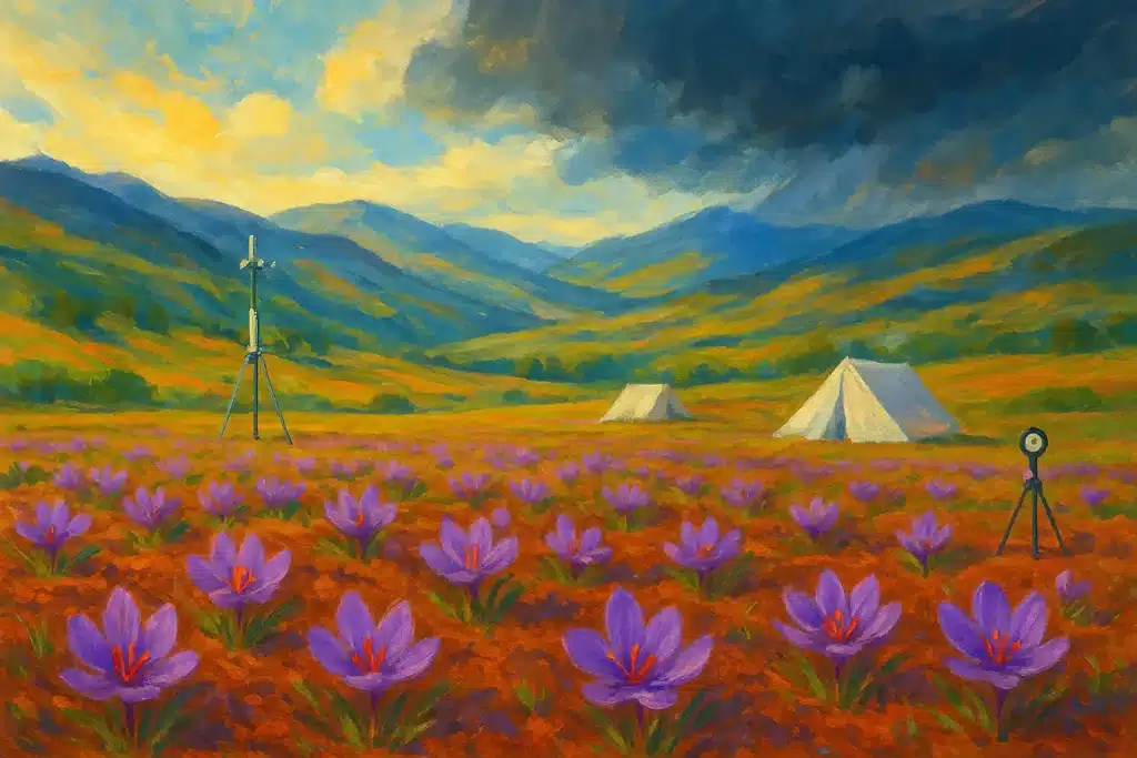 تأثیر تغییر اقلیم بر زعفران